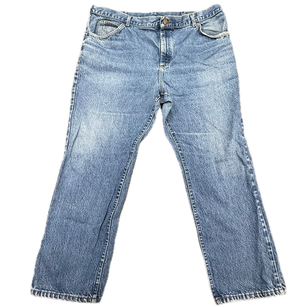 Lee Jeans Mens 44x30 Blue Straight Leg Denim Union Made in USA Vintage 90s 4476